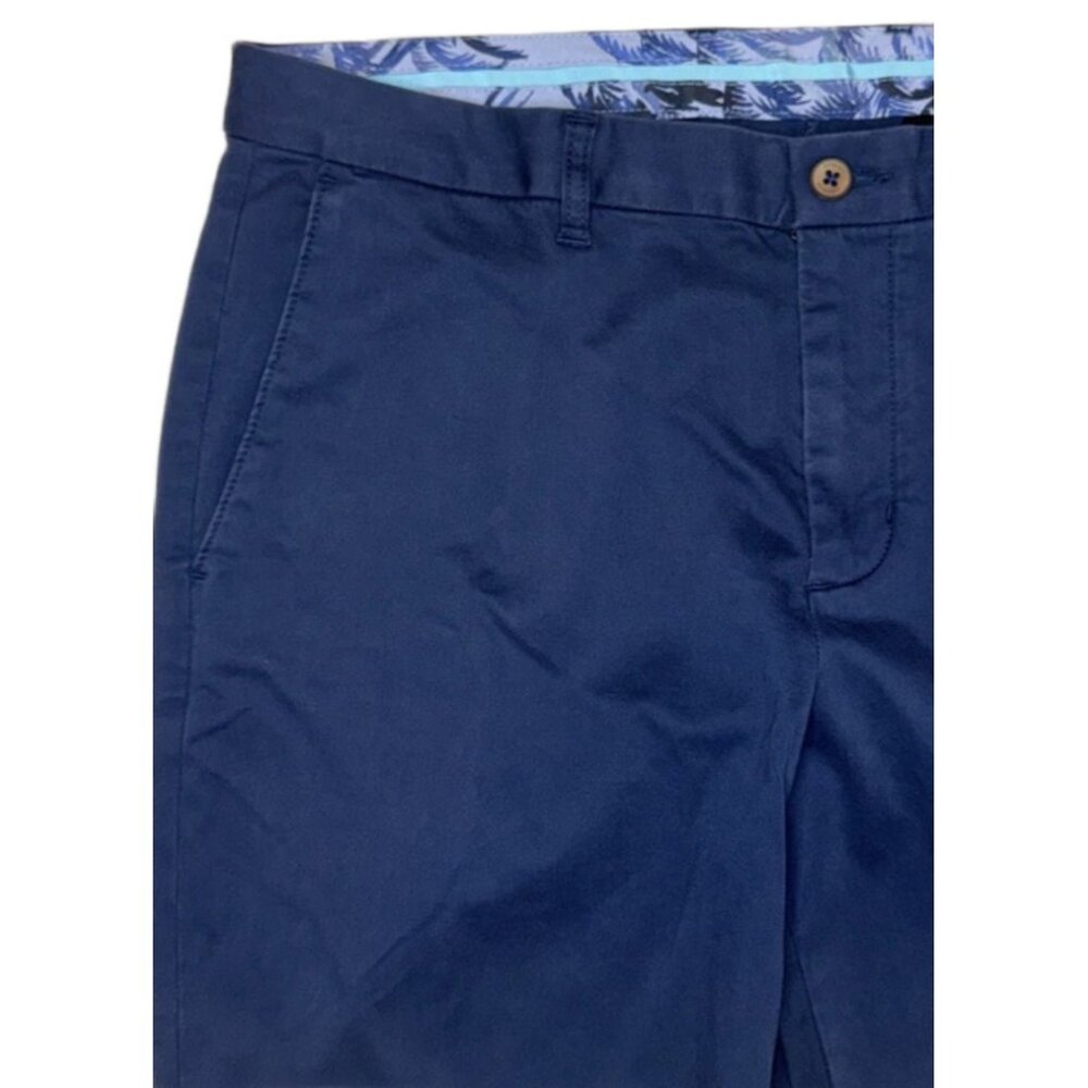 Tommy Bahama Boracay Flat Front Chino Pants Mens 32 x 32 Maritime Navy Blue - Picture 4 of 12